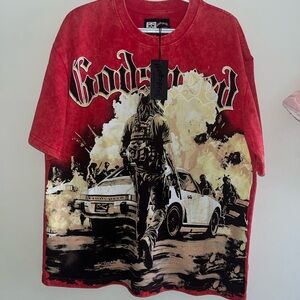 Red Godspeed Graphic T-Shirt
